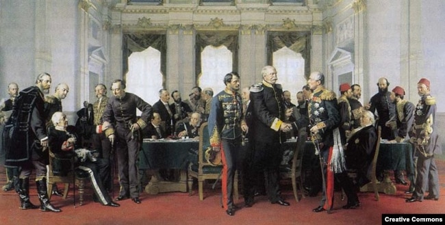 "Берлинский конгресс". Картина Антона фон Вернера (1878)