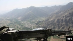 An aerial view of Swat valley on board an Army helicopter 
