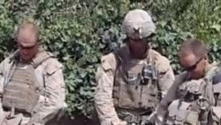 Afghanistan - undated YouTube video shows what is believed to be U.S. Marines urinating on the bodies of dead Taliban soldiers in Afghanistan