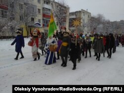 Шествие по центральной улице Лисичанска