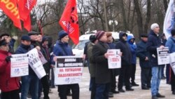 Митинг сотрудников "Метростроя" в Петербурге