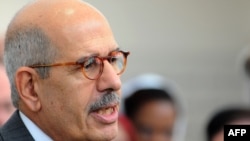 UN nuclear agency head Muhammad el-Baradei said, "This would allow the Iranians to show that they are speaking the truth, if this is the case, that they are indeed enriching uranium for peaceful purposes."