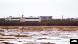 Buildings at a military base in the small town of Nyonoksa in the Arkhangelsk region (file photo)