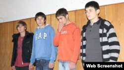 Georgia -- Detained pupils of Tirdznisi secondary school, Tskhinvali, 10Nov2009. 