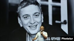 Armenia - Opposition leader Ishkhan Saghatelian speaks at a rally in Yerevan, July 15, 2022.