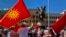 North Macedonia - Protesters in front of the Parliament building in Skopje have started protests against the "French proposal"