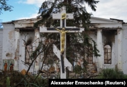 Зруйнована церква в окупованій РФ Попасній, 14 липня 2022 року