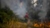 آتش‌سوزی در جنگل‌های شمال پرتغال