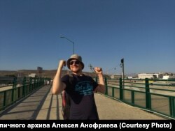 Алексей Анофриев на границе США и Мексики