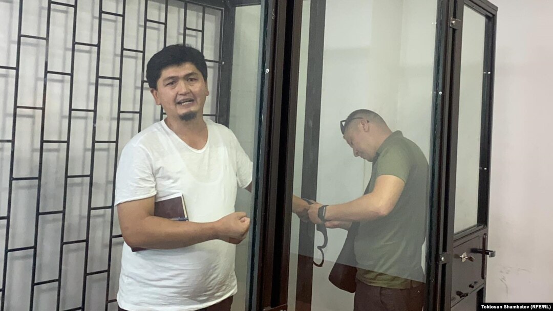 Адилет Али Мыктыбек (Адилет Балтабай). Бишкектин Биринчи май райондук соту. 2022-жылдын 27-июлу. 