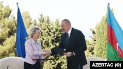 Ursula von der Leyen și Ilham Aliev. Azerbaidjanul a semnat în iulie un acord referitor la Parteneriatul Strategic în domeniul energiei, 18 iulie 2022