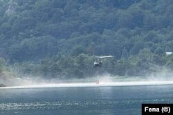 Vatrogasci gase požar u blizini Boračkog jezera, 16. juli 2022.