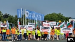 Протест на пътни фирми във Варна на 27 юли 2022
