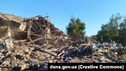 Ruševine u Torecku nakon ruskog raketnog udara, Donjecki region, Ukrajina 18. jul 2022. 