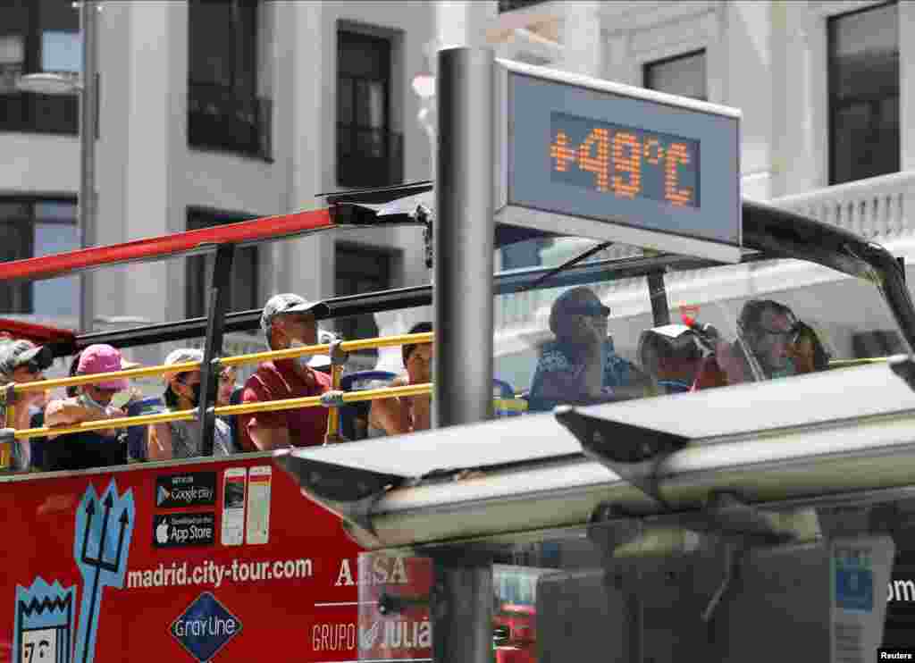 Temperatura në Madrid më 15 korrik shënoi 49 gradë celsius.&nbsp;