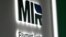 Russia - The logo of MIR payment system is on display at the St. Petersburg International Economic Forum (SPIEF) in Saint Petersburg, June 2, 2021.