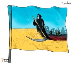 Azerbaijan -- war in Ukraine (cartoon)