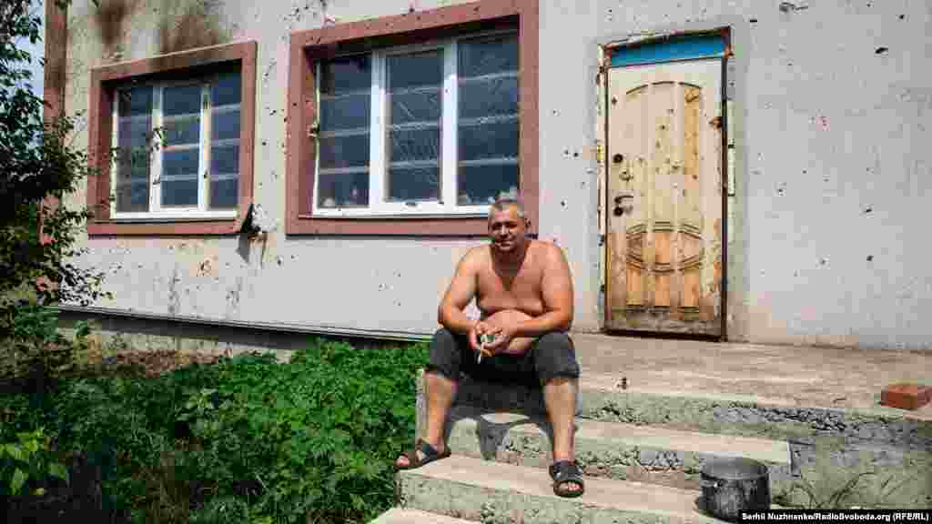 Oleksandr is another resident who has decided to stay in his hometown. His mother suffered injuries in the bombardment and eventually passed away from her wounds.