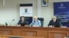 Bosnje dhe Hercegovinë: Gjyqtarët e Gjykatës Kushtetuese të BiH, Mato Tadiq, President i Gjykatësve (në mes) dhe zvendës presidentët Mirsad Qeman (djathtas) dhe Miodrag Simoviq (majtas). Brçko, 15 korrik 2022.