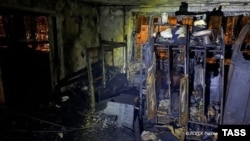 Архивска фотографија: Опожарен објект во Русија