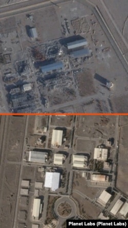 Спутниковые снимки показывают новые крыши на зданиях в ареале одного из ядерных объектов Ирана, подвергшихся американским ударам в прошлом году