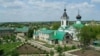 Вид на монастырь в селе Никольское (Донецкая область) до начала полномасштабной агрессии России против Украины