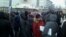 Mortgage holders protest in front of the ATF bank in Almaty on January 16