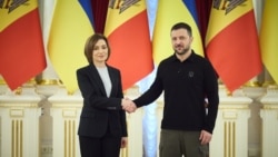 Maia Sandu și Volodimir Zelenski, în timpul vizitei președintei R. Moldova la Kiev în ianuarie 2025