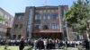 Armenia - Parents of soldiers killed in the 2020 war in Nagorno-Karabakh protest outside the Supreme Judicial Council building in Yerevan, May 26, 2022.