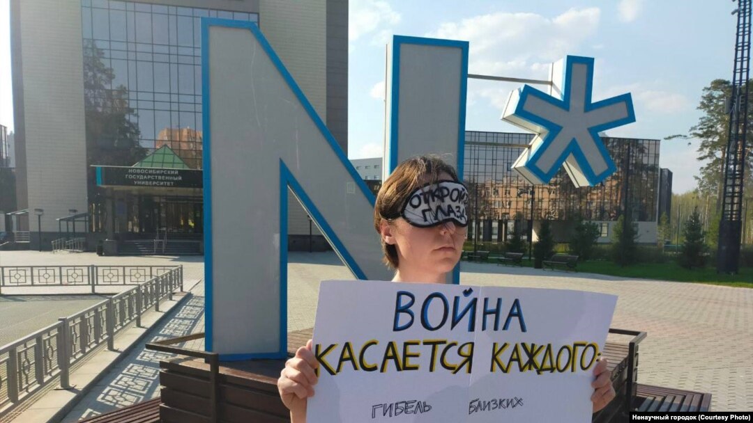 Novosibirskdə müharibəyə etiraz aksiyası, 27 may, 2022-ci il