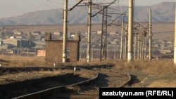 Armenia - A disused railway leading to Azerbaijan's Nakhichevan region.