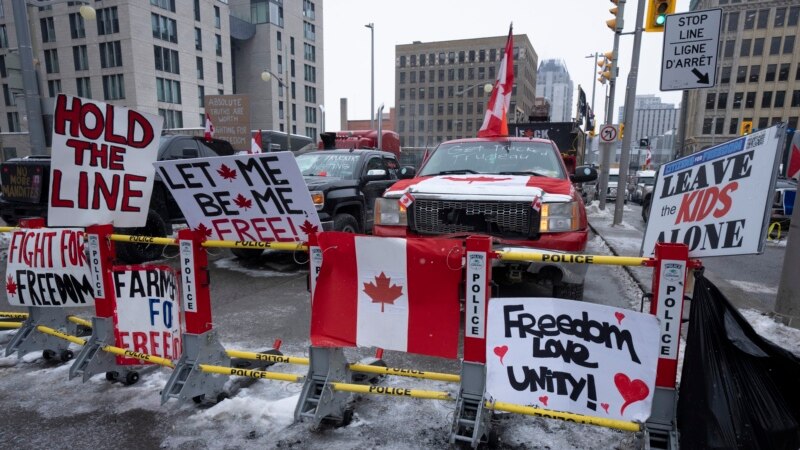 Policija nastavila uklanjanje blokada kanadskih kamiondžija