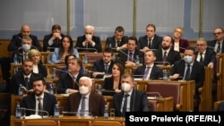 Višesatna sjednica na kojoj se raspravljalo o razrješenju dužnosti prvog čovjeka crnogorske Skupštine, Podgorica, 7. februar 2022.