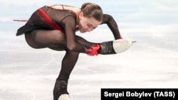 Камила Валиева на Олимпийских играх в Пекине 