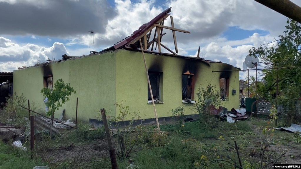 Зруйнований будинок у селі Князівка Херсонської області