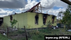 Зруйнований будинок родини Маслових у Князівці