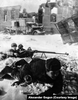 Борьба с немецкими танками в Сталинграде в январе 1943 г.