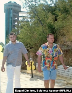  Илия Павлов (вдясно) и Делян Пеевски, юли 2002 година 