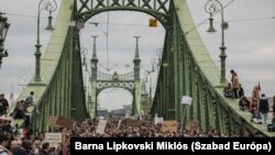 Sa protesta u Budimpešti, Mađarska, 23. oktobar 2022.