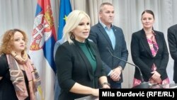 Zorana Mihajlović, ministarka rudarstva i energetike u Vladi Srbije na poslednjoj konferenciji za medije u Vladi Srbije, 24. oktobar 2022.