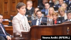Serbian Prime minister Ana Brnabic (file photo)