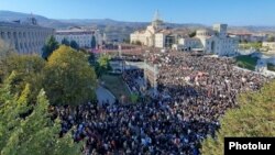 Nagorno-Karabakh - A rally in Stepanakert, October 30, 2022.