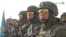 Kazakh soldiers take part in military exercise in Tajikistan in October 2022.