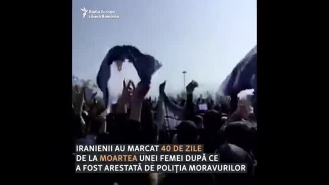 Proteste în Iran la 40 de zile de la moartea femeii arestate de poliția moravurilor