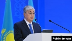 Kazakhstan - Qassym-Zhomart Tokayev, the president of Kazakhstan during the meeting with the community of Almaty region. Almaty region, 19 Oct 2022