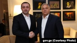 Ираклий Гарибашвили и Виктор Орбан