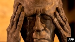 A statue of Russian scientist and dissident Andrei Sakharov