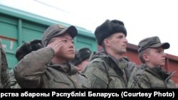 Російські військовослужбовці, що прибули до Білорусі і входять до складу регіонального угруповання військ