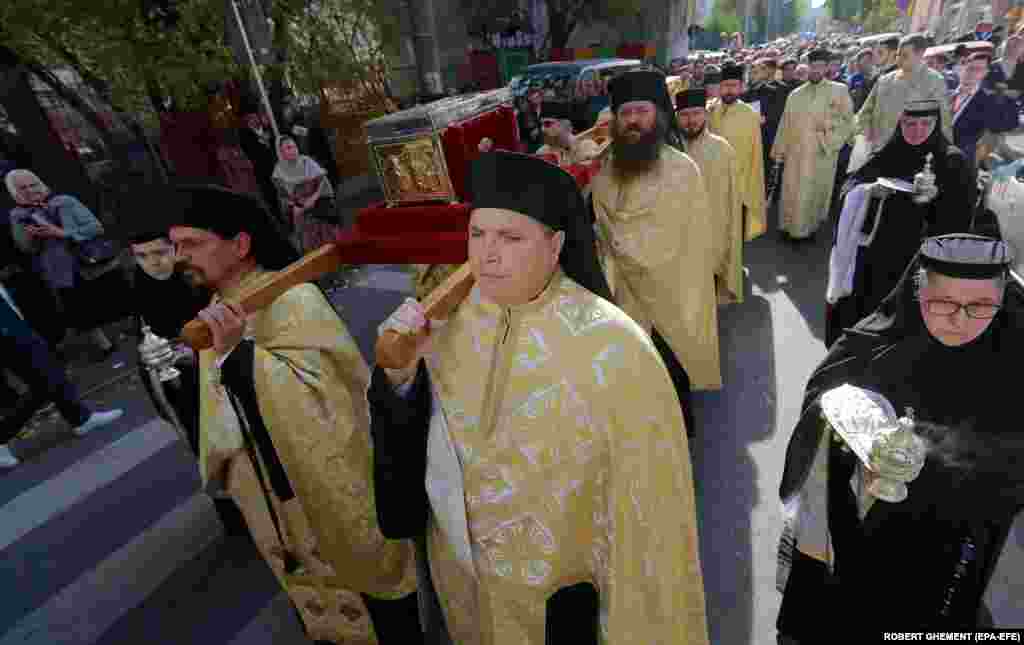 Following his death, his relics are said to have been placed in a church in the Bulgarian village of Basarbovo.