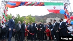 Armenia - The foreign ministers of Armenia and Iran inaugurate the Iranian consulate in Syunik's capital Kapan, October 21, 2022.